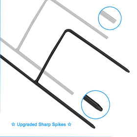 Three-piece, tool-free assembly fits quickly into the ground.