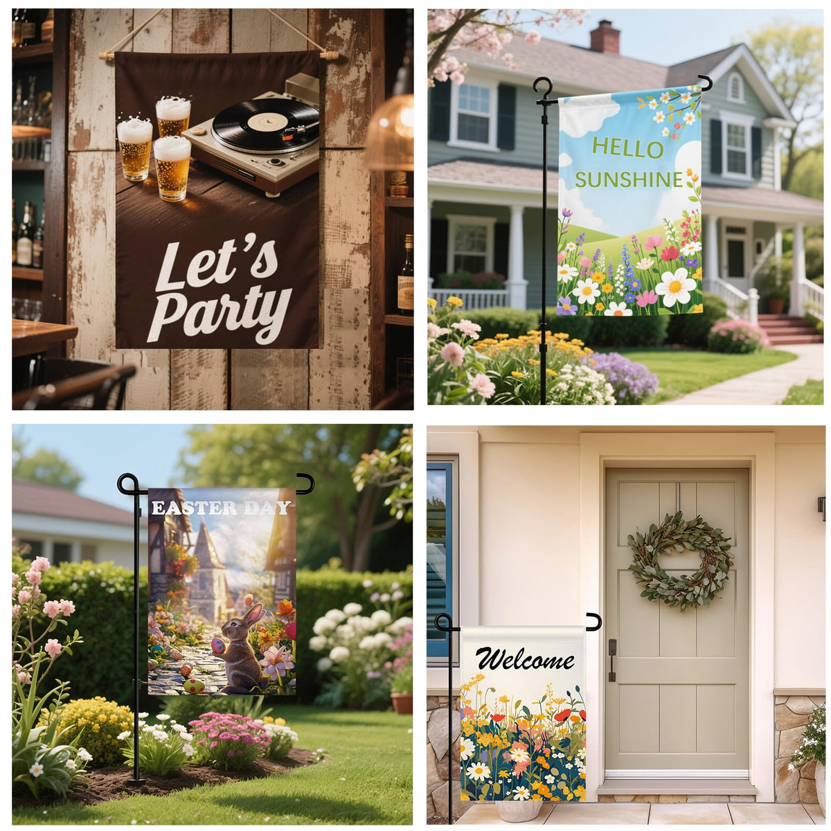 ORJ ideal outdoor decor for gardens, porches, yards and entrances