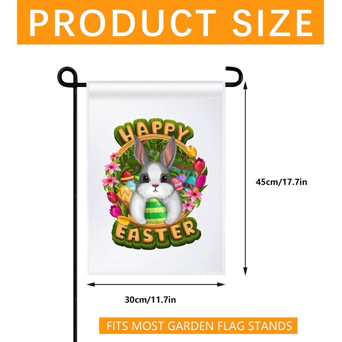 ORJ polyester garden flag offers durable, lightweight material with a soft touch