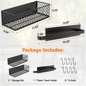 Ormeli 2-pack storage bin set holds sauces, drinks and thermometers within easy reach.