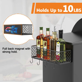 Ormeli paper towel holder on grill caddy keeps towels within reach.