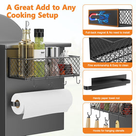 Ormeli powder-coated grill accessories resist rust for durable outdoor use.