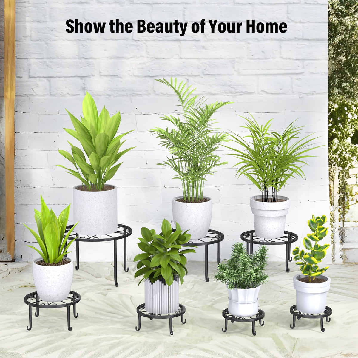 ORNQZ ANXI indoor-outdoor plant stand setup for living areas or patio