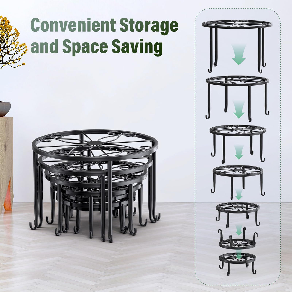 ORNQZ ANXI multi-use stands for garden balcony and display needs