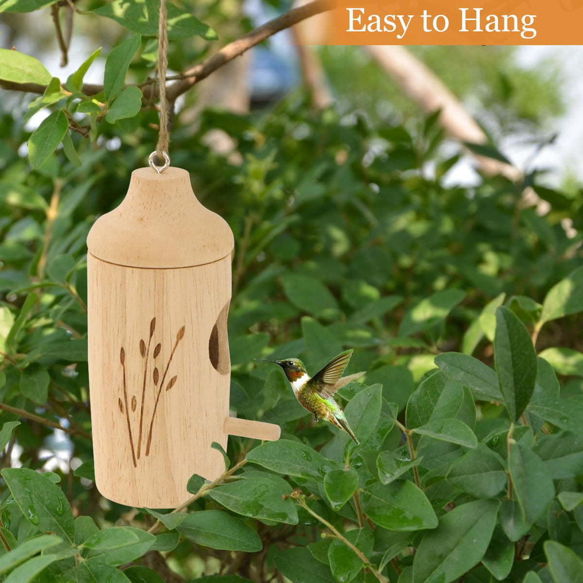 OROGHT hummingbird house suitable for outdoor or indoor placement to support garden birds.