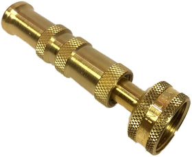 Orrco brass hose nozzle with adjustable spray for versatile watering
