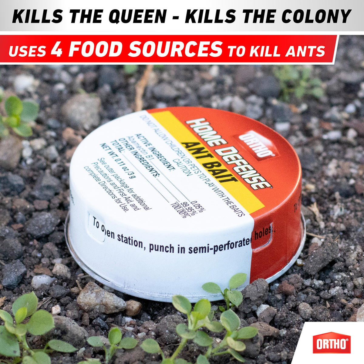 Ortho Ant Killer Outdoor bait station designed for yard ant control.