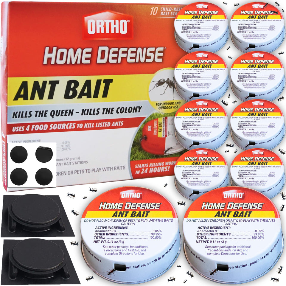 Ortho Ant Traps Indoor in a metallic case for spill protection and clean setup