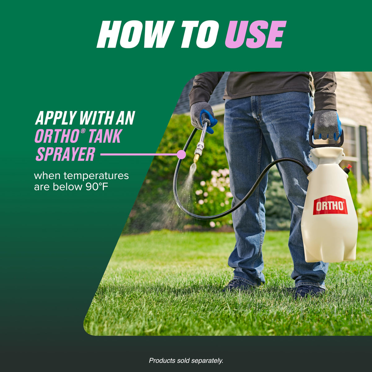 Ortho Chickweed, Clover & Oxalis Killer for Lawns label emphasizes broadleaf weed control.