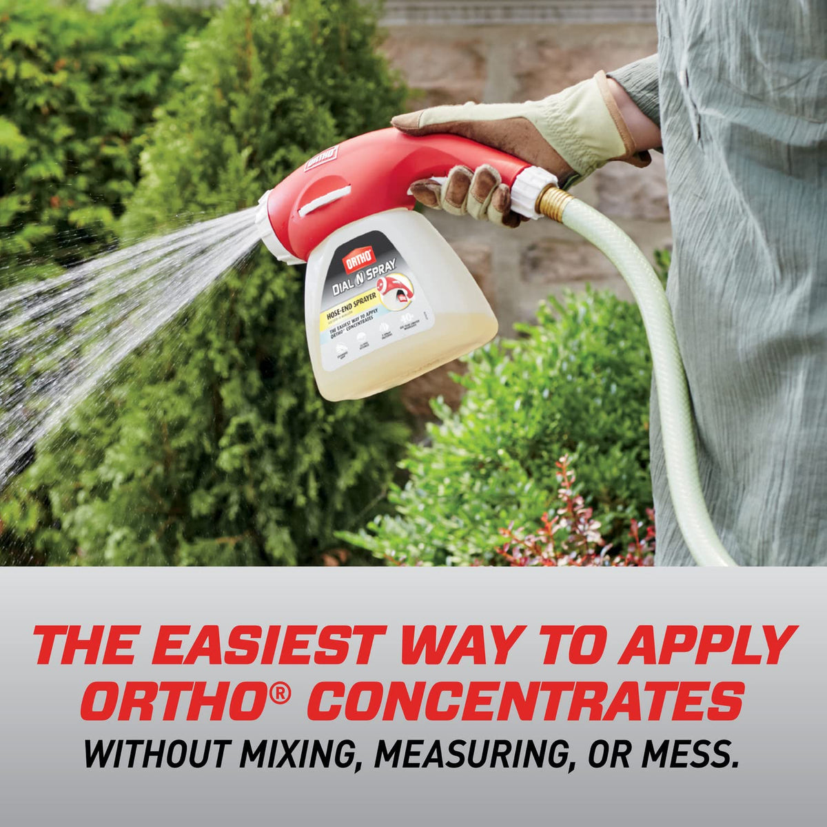 Ortho Dial N Spray ergonomic trigger for comfortable spraying sessions.