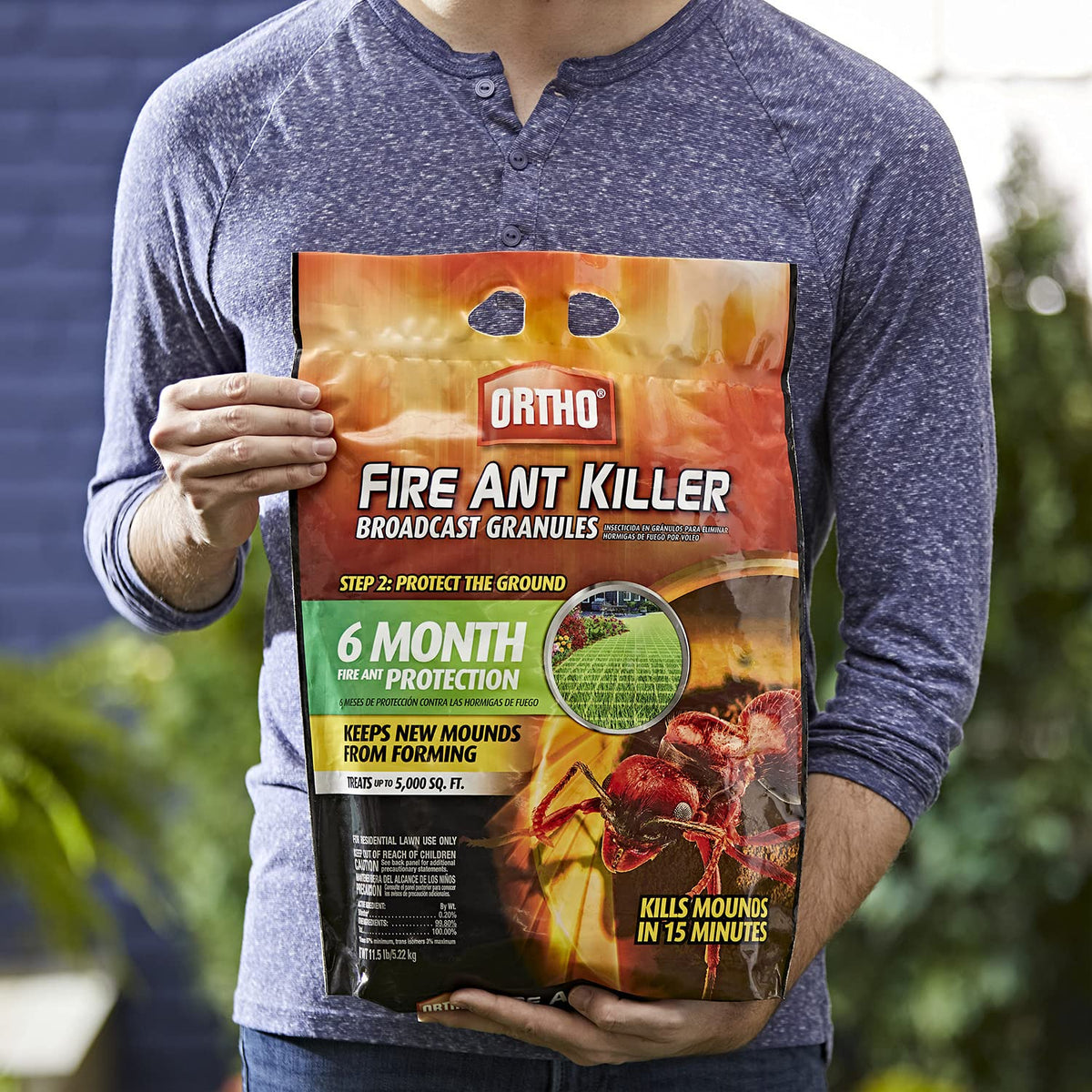 Ortho is ideal for spring and fall lawn pest control.
