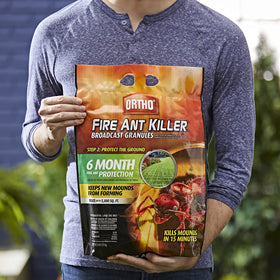 Ortho is ideal for spring and fall lawn pest control.