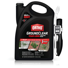 Ortho GroundClear with Comfort Wand applying weeds near a driveway for fast results