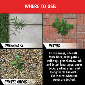 Ortho GroundClear used on driveways and sidewalks for broad coverage