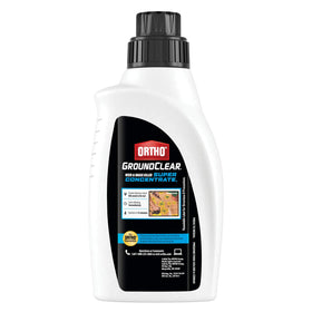Ortho GroundClear label on the 32 oz bottle, ready for mixing