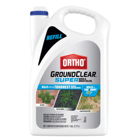 Ortho GroundClear refill bottle ready for easy, continuous weed spray control.