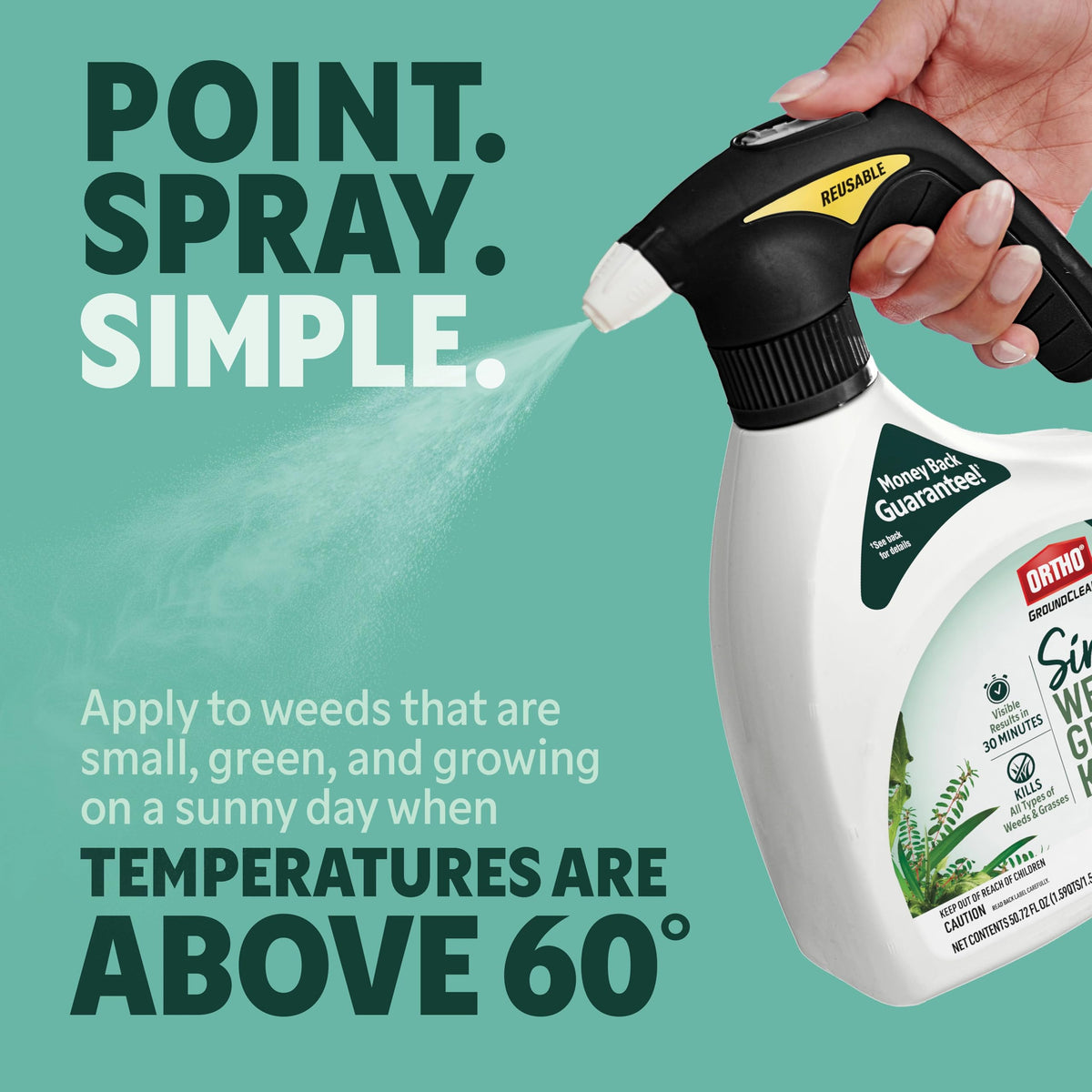 Ortho GroundClear refill concentrate for extended use across seasons.