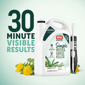 Ortho GroundClear Simple Weed Killer Comfort Wand in use, easy spray on paths.