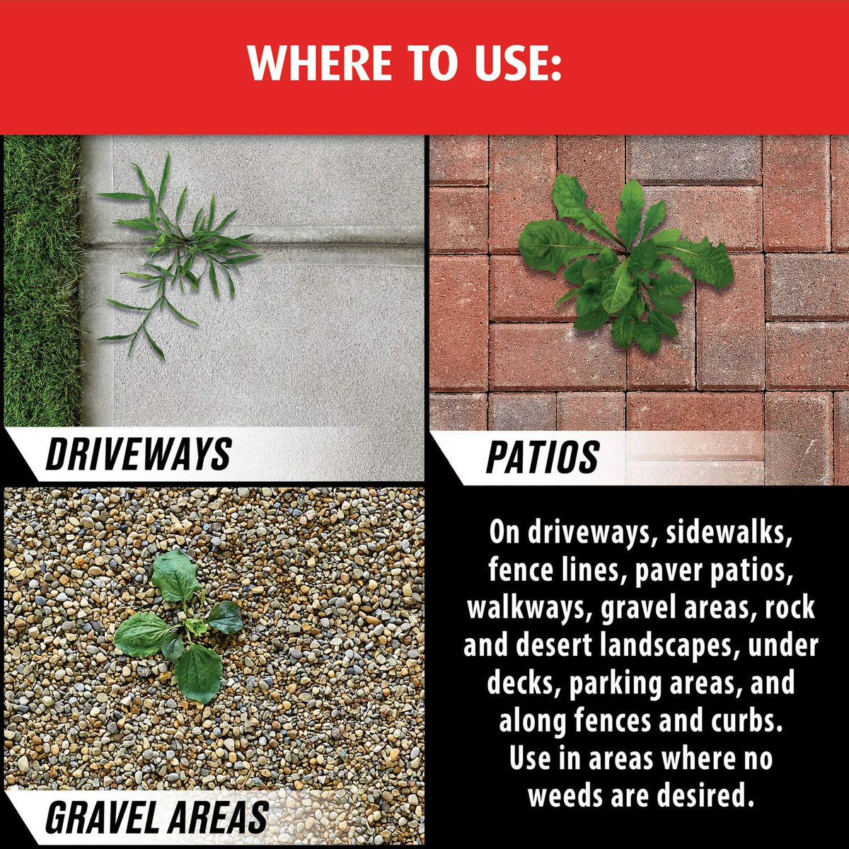 Ortho GroundClear Year Long Vegetation Killer2 application on a sprayer for easy use.