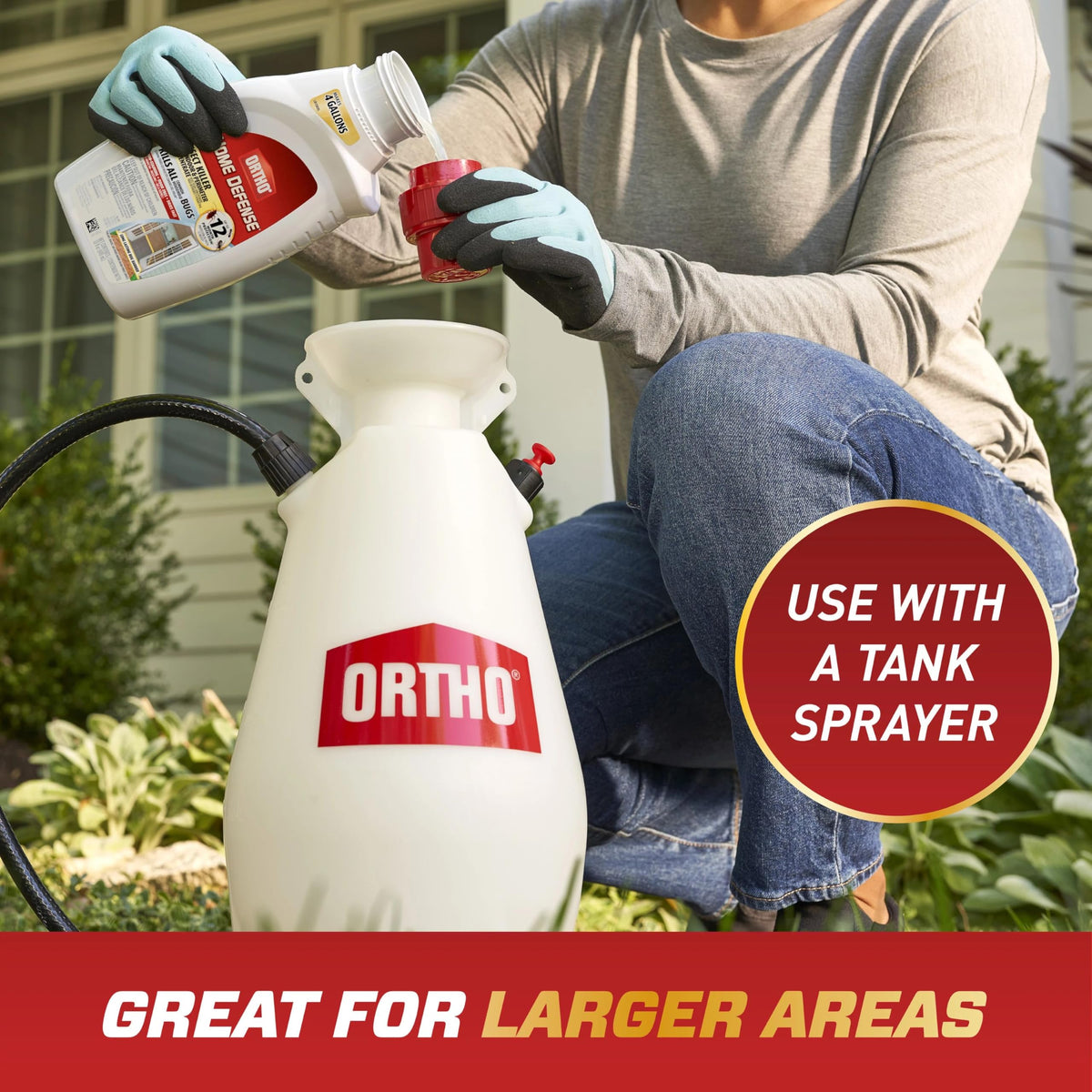 Ortho Home Defense around doors and windows to deter pests