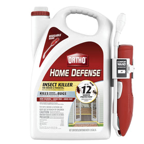 Ortho Home Defense Comfort Wand sprays near a doorway to deter insects indoors.