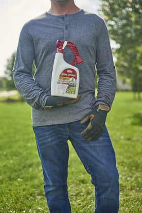Ortho Home Defense perimeter application protects lawn edges and foundations against outdoor insects.