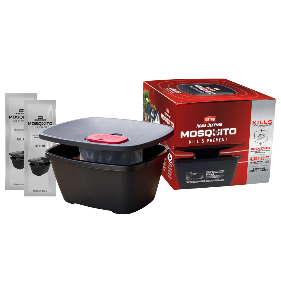 Ortho Home Defense Mosquito Kill & Prevent band assembly for quick DIY outdoor protection