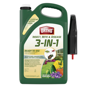 Ortho Insect Mite & Disease 3-in-1 bottle for easy garden protection