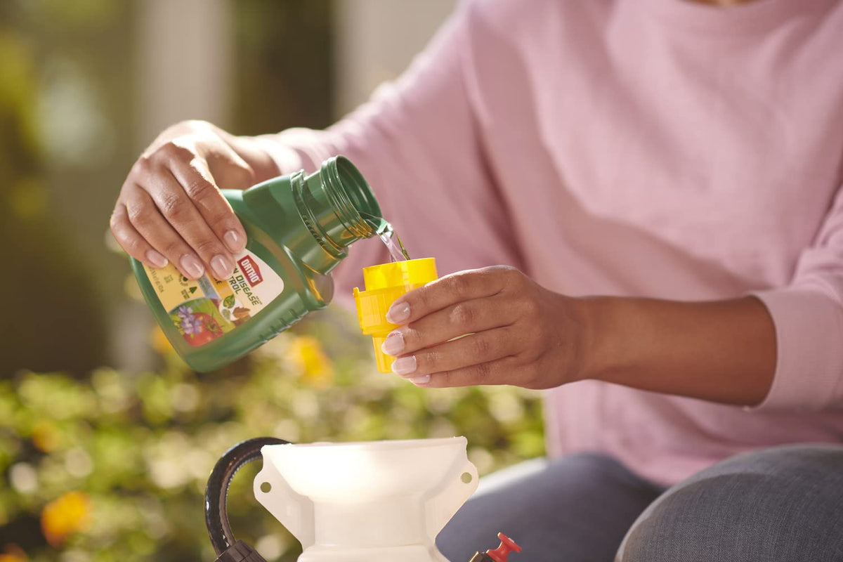 Vegetables and fruit trees treated with Ortho MAX for disease prevention.