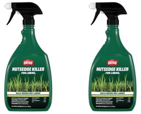 Ortho Nutsedge Killer RTU bottle close-up, ready-to-use lawn weed control.