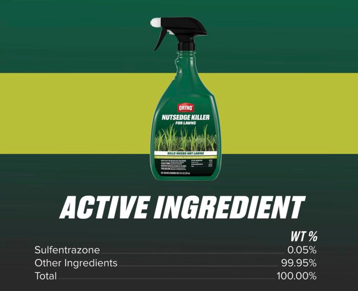 Ortho Nutsedge Killer RTU result in a healthier looking lawn.