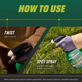 Ortho Nutsedge Killer RTU ready-to-use nozzle for precise spray.