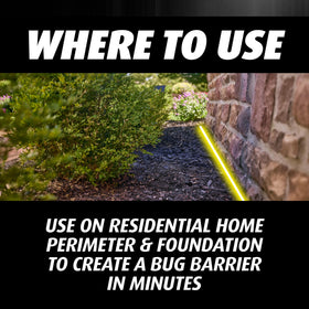 Treatment area watered immediately after application for effectiveness