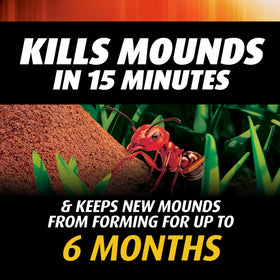 Ortho Orthene granules spread evenly with a Scotts spreader for uniform coverage.