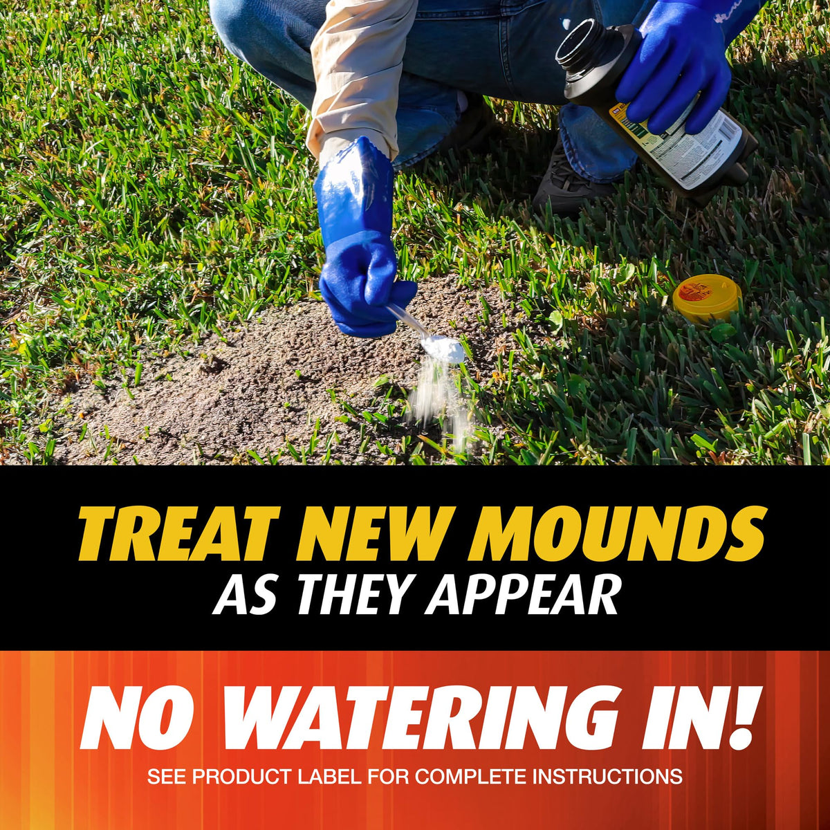 Ortho Orthene Fire Ant Killer1 fast-acting formula starts killing within 60 minutes.