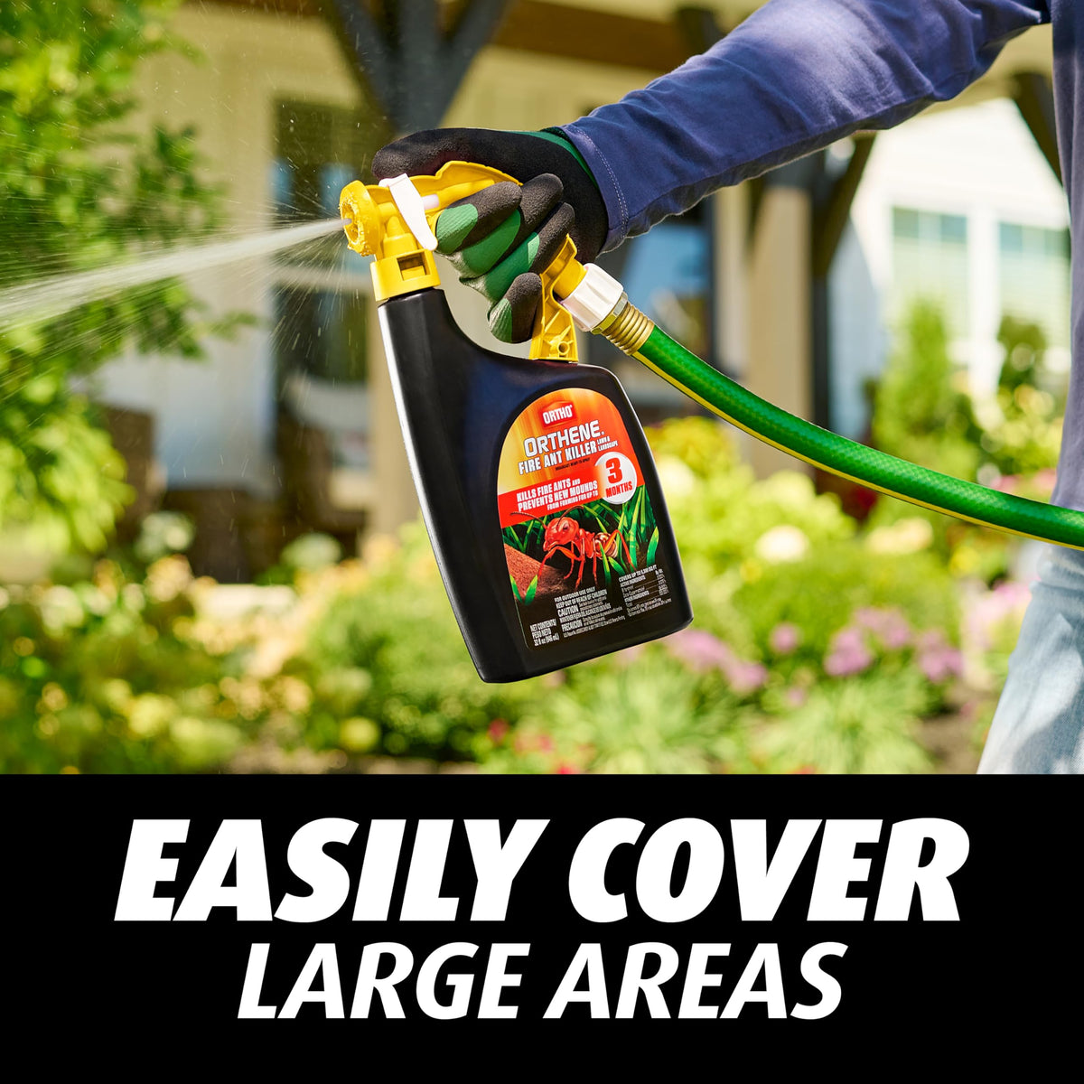 Ortho Orthene lawn coverage showing up to 5,300 sq ft area treatment