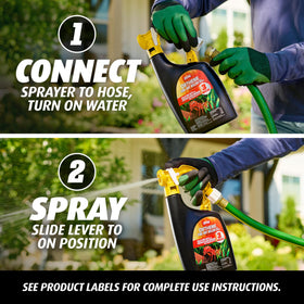 Ortho Orthene lever switched to ON for spraying action