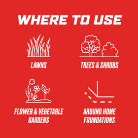 Ortho vegetable gardens, trees, and lawns being treated with concentrate