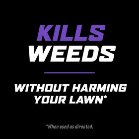 Ortho WeedClear label lists 250+ broadleaf weeds for reference.