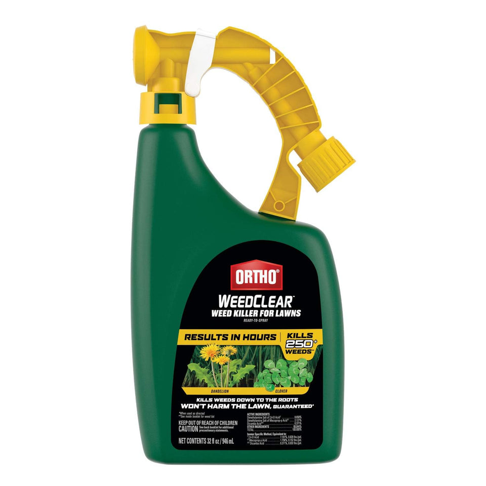 Ortho WeedClear lawn sprayer setup for easy ready-to-spray application.