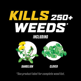 Adjust spray pattern for precise application over weed centers.