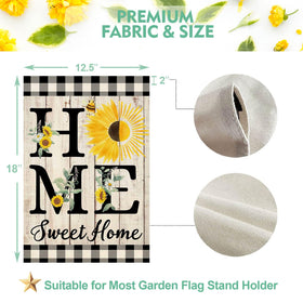 ORTIGIA Rustic welcome flag enhances outdoor spaces with farmhouse charm.