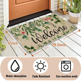 ORTIGIA weather-ready doormat withstands rain and snow without fading, keeping entryway fresh.