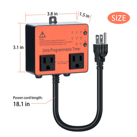 Ortis dual sockets connect pump and salt system in one setup.