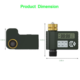 Ortis garden irrigation timer enabling lawn and greenhouse care.
