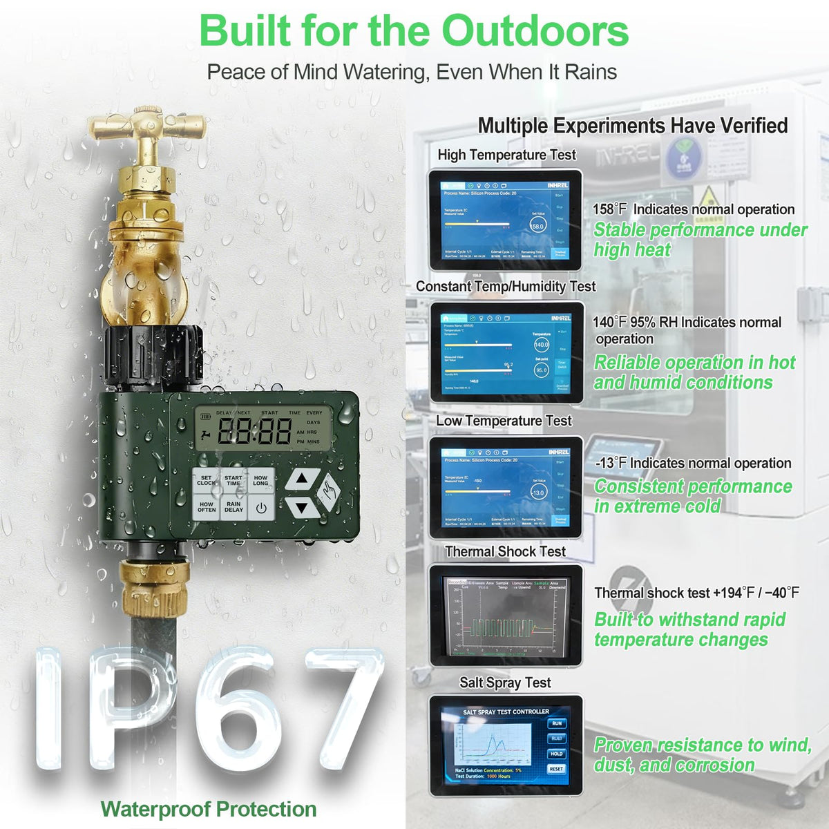 Ortis timer valve-core bracket close-up demonstrates leak resistance and performance.