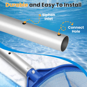 Orvella pool pole locking mechanism keeps length steady during cleaning