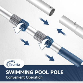 Orvella pool pole universal connector 1-1/4 inch compatibility with tools