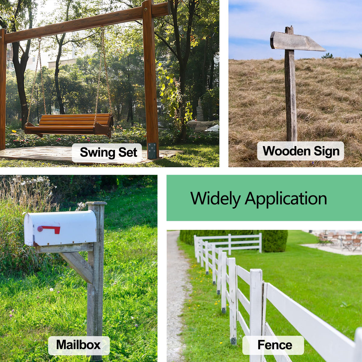 Oscorna two-pack post anchor system for quick outdoor post mounting