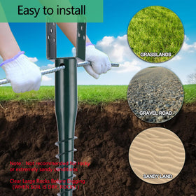 Oscorna durable powder-coated steel post anchor resists rust and weather